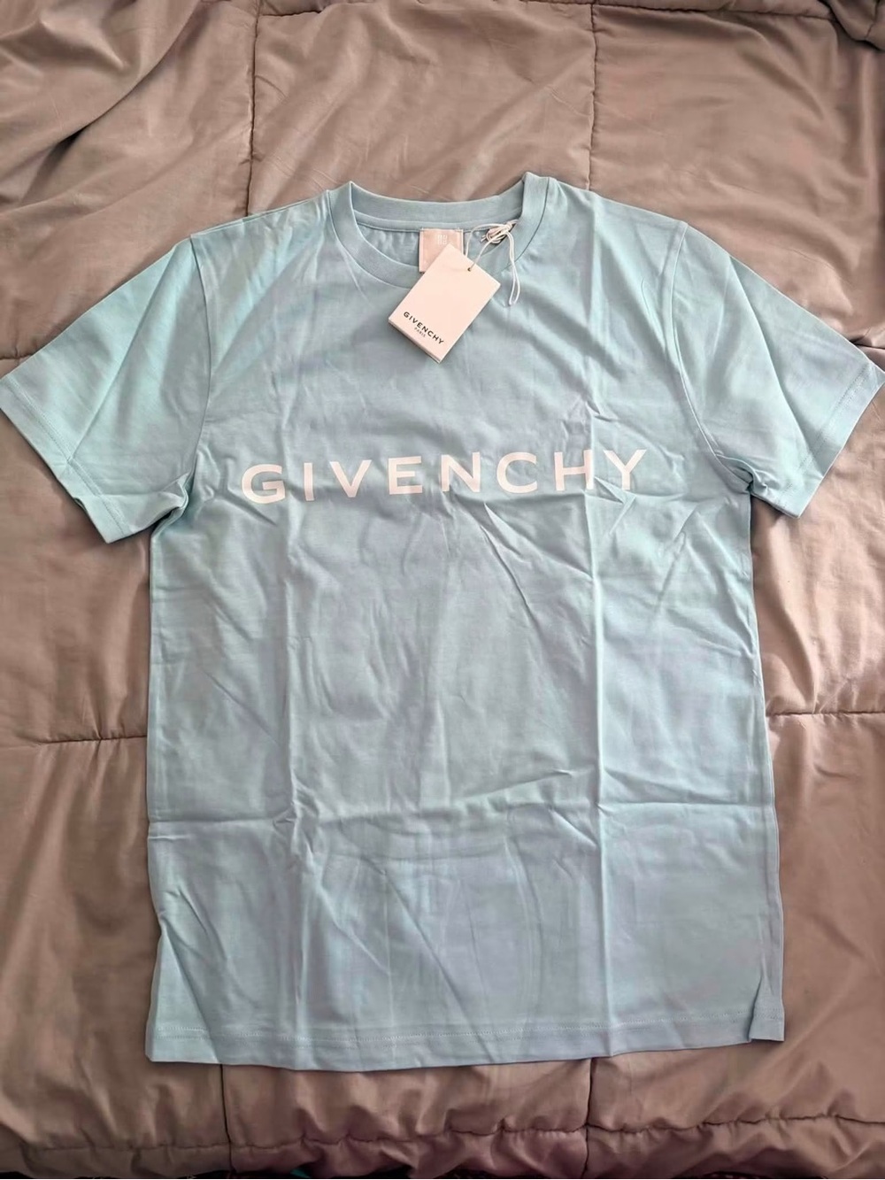Givenchy Light Blue Logo Tee